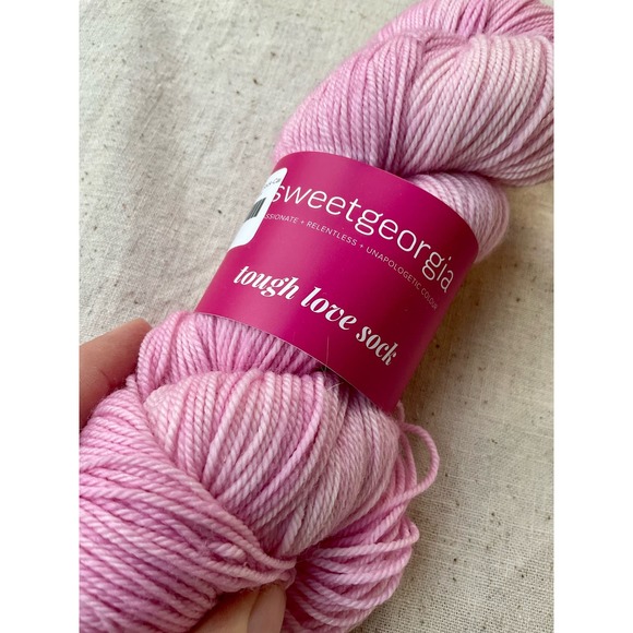 Sweet Georgia Tough Love Sock Wool/Nylon Yarn “Candyfloss” Pink *discontinued* - Picture 2 of 4